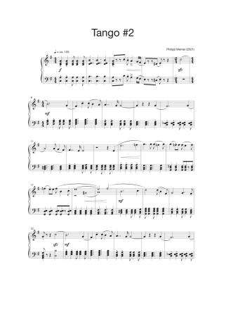 3 Tangos, Philipp Werner, Klavier-Solo, Spielheft, Soloband, mittelschwer-schwer, Klavier Noten, Piano Noten