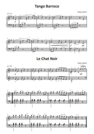 Einfach schöne Tangos für Klavier, Tobias Dalhof, Klavier-Solo, Spielheft, Soloband, leicht, Konzert, Vorspiel, Klavierunterricht, Klavier Noten, Einblick in die Noten