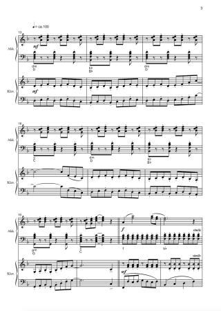 Acoustic Flirt, Rudi Braun, Akkordeon plus, Kammermusik, Akkordeon, Standardbass MII, Klavier, Suite in 3 Sätzen, mittelschwer, Musiknoten, Akkordeon Noten