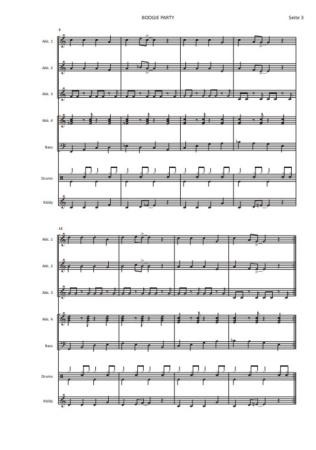 Boogie Party, Tobias Dalhof, Boogie Woogie, Akkordeonorchester, ​Schülerorchester, Jugendorchester, sehr leicht, Kiddystimme, Easy-Stimme, erste Orchesterstücke, Akkordeon Noten