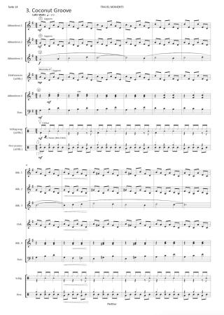 Travel Moments, Nils Aebersold, Akkordeon-Orchester, Akkordeon-Ensemble, Suite in 4 Sätzen, leicht-mittelschwer, Mittelstufe, Wettbewerbsliteratur, Wettbewerbsnoten, Wertungsstück, Originalkomposition, Originalmusik, Akkordeon Noten, Notenbeispiel