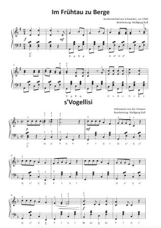 Einfach schöne Volkslieder, Wolfgang Ruß, Akkordeon-Solo, Standardbass MII, Spielheft, Soloband, leicht, Akkordeon Noten, Probeseite