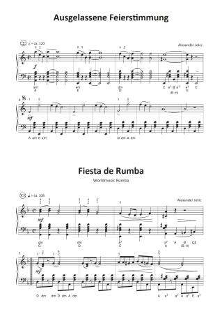 Einfach schöne Weltmusik, Alexander Jekic, Akkordeon-Solo, Standardbass MII, Spielheft, Soloband, Vorspiel, Konzert, Akkordeonunterricht, World Music, leicht, Anfänger, Wiedereinsteiger,inkl. Online-Audio, Akkordeon Noten, Beispielseite