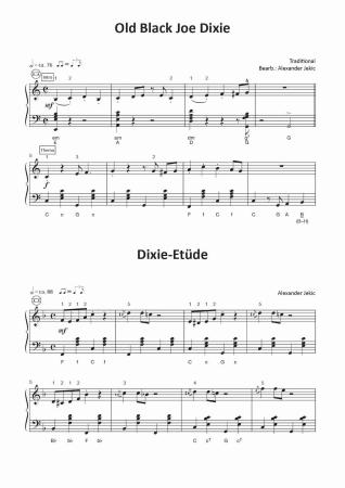 Einfach schöne Dixies, Alexander Jekic, Akkordeon-Solo, Standardbass MII, Spielheft, Soloband, Vorspiel, Konzert, Akkordeonunterricht, Dixieland, New-Orleans-Jazz, leicht, Anfänger, Wiedereinsteiger, inkl. Online-Audio, Akkordeon Noten, Probeseite