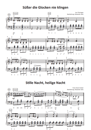 Preview: Einfach schöne Weihnachtslieder, Alexander Jekic, Akkordeon-Solo, Standardbass MII, Spielheft, Soloband, Vorspiel, Konzert, Akkordeonunterricht, leicht, Anfänger, Wiedereinsteiger, inkl. Online-Audio, Akkordeon Noten, Beispielseite