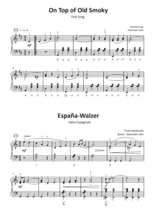 Preview: Einfach schöne Walzer, Alexander Jekic, Akkordeon-Solo, Standardbass MII, Spielheft, Soloband, Vorspiel, Konzert, Akkordeonunterricht, Musette, English Waltz, Folk, leicht, Anfänger, Wiedereinsteiger, inkl. Online-Audio, Akkordeon Noten, Probeseite