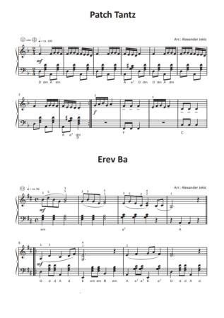 Einfach schöne Klezmer-Melodien, Alexander Jekic, Akkordeon-Solo, Standardbass MII, Spielheft, Soloband, Vorspiel, Konzert, Akkordeonunterricht, leicht, Anfänger, Wiedereinsteiger, inkl. Online-Audio, Akkordeon Noten, Blick in die Noten
