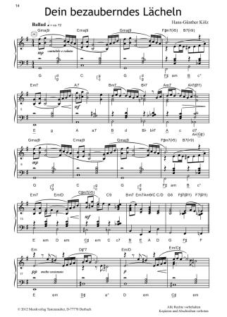 Jazzy Tunes 1, Hans-Günther Kölz, Akkordeon Solo, Standardbass MII, Jazz, Originalkomposition, mittelschwer-schwer, Akkordeon Noten