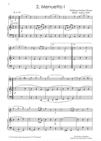 Divertimento 2, Wolfgang Amadeus Mozart, Andreas Nebl, Suite in 5 Sätzen Melodieinstrument in C oder Bb und Akkordeon Melodiebass MIII, mittelschwer, Wertungsstück, Wettbewerb, Wettbewerbsliteratur Nebl & Nebl, Akkordeon Plus, Kammermusik, Akkordeon Noten
