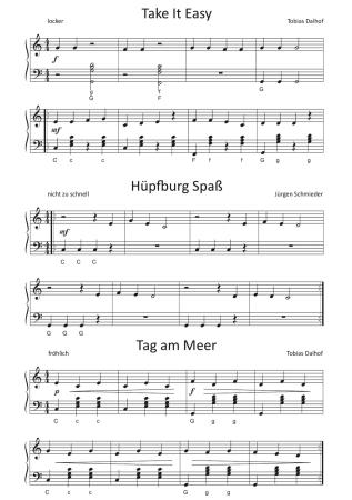 Take It Easy, Jürgen Schmieder, Tobias Dalhof, Akkordeon Solo, Standardbass MII, sehr leicht-leicht, 2. Stimme, Hohner XS, Wettbewerb, Wertungsspiel, Elementarstufe, Akkordeon Noten