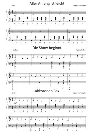 Take It Easy, Jürgen Schmieder, Tobias Dalhof, Akkordeon Solo, Standardbass MII, sehr leicht-leicht, 2. Stimme, Hohner XS, Wettbewerb, Wertungsspiel, Elementarstufe, Akkordeon Noten