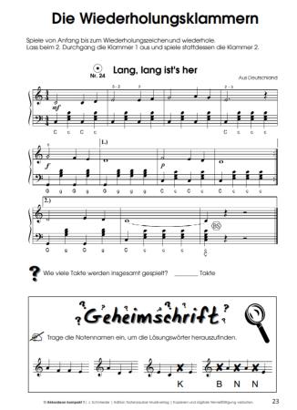 Akkordeon kompakt Band 1, Jürgen Schmieder, Akkordeonschule mit Online-Audio, Schulwerk, Lehrwerk, Schmiederschule, Akkordeon-Solo, Akkordeon Noten, Anfänger, Unterricht, Akkordeonunterricht, Blick ins Heft