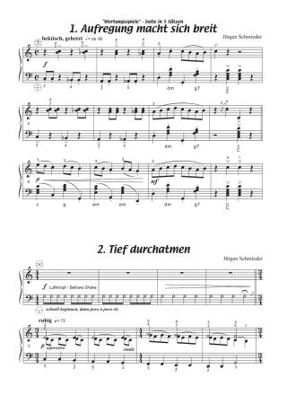 Wertungsspiele, Jürgen Schmieder, Akkordeon Solo, Standardbass MII, leicht-mittelschwer, Wettbewerb, Wettbewerbsliteratur, Akkordeon Noten