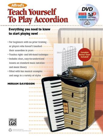 Teach Yourself To Play Accordion, Miriam Davidson, Lehrwerk, Schulwerk, Akkordeon, Standardbass MII, DIY, autodidaktisch, leicht, Anfänger, Wiedereinsteiger, Akkordeon Noten, Cover