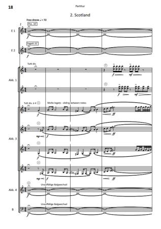 The Kingdoms, Ian Watson, Akkordeon-Orchester, Suite in 4 Sätzen, Wettbewerbsstück, Wertungsspiel, Wettbewerbsliteratur, Höchststufe, sehr schwer, Auftragskomposition, Originalkomposition, Originalmusik, Orchesternoten, Musiknoten, Akkordeon Noten, Notenb