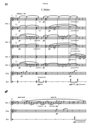 The Kingdoms, Ian Watson, Akkordeon-Orchester, Suite in 4 Sätzen, Wettbewerbsstück, Wertungsspiel, Wettbewerbsliteratur, Höchststufe, sehr schwer, Auftragskomposition, Originalkomposition, Originalmusik, Orchesternoten, Musiknoten, Akkordeon Noten, Demose