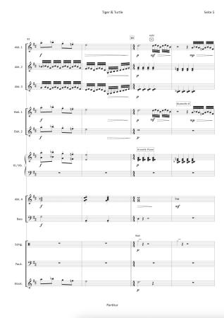 Tiger & Turtle, Hans-Günther Kölz, Akkordeon-Orchester, Filmmusik, Originalkomposition, Originalmusik, Landmarke, Kunstwerk, begehbare Achterbahn, Halde, Ruhrgebiet, schwer, Akkordeon Noten, Notenbeispiel