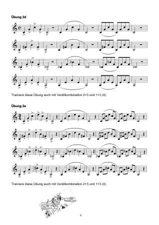 Übungsheft D2 für Trompete/Tenorhorn, Bernd Nawrat, Blechblasinstrumente, Flügelhorn, Prüfungsvorbereitung, D-Lehrgang, Einzelunterricht, Gruppenunterricht, Spielstücke, Vortragsstücke, leicht, Musiktheorie, praxisorientiert, Trompeten Noten, Tenorhorn No