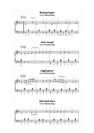 Volltreffer Band 2, Thommy Reeg, Akkordeon-Solo, Standardbass MII, Spielheft, Soloband, sehr leicht, Anfänger, erste Spielstücke, Oktavraum, Akkordeonunterricht, Akkordeon Noten