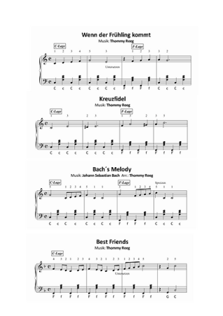 Volltreffer Band 2, Thommy Reeg, Akkordeon-Solo, Standardbass MII, Spielheft, Soloband, sehr leicht, Anfänger, erste Spielstücke, Oktavraum, Akkordeonunterricht, Akkordeon Noten