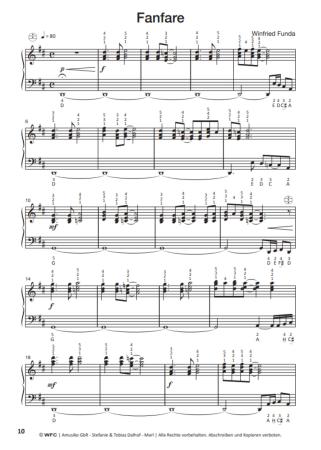 Preview: Bass... Bässer... Am Besten! 2, Winfried Funda, Akkordeon-Solo, ​Standardbass MII, Einzeltonspiel, Spielheft, Soloband, leicht-mittelschwer, Akkordeon Noten, Notenbeispiel