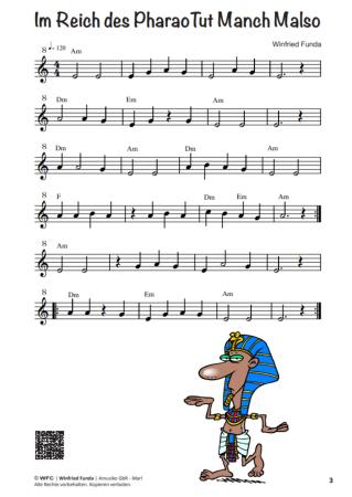 Musaik 1, Winfried Funda, Instrumente in C-Stimmung, Querflöte, Oboe, Geige, Spielheft, Soloband, Anfänger, Einsteiger, Musizieren lernen, mit Online-Audio, sehr leicht-leicht, Originalkompositionen, Originalmusik, Noten für C-Instrumente, Blick in die No