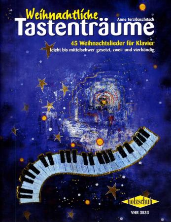 Weihnachtliche Tastenträume, Anne Terzibaschitsch, Klavier, zweihändig, vierhändig, Spielheft, Soloband, Christmassongs, leicht-mittelschwer, Klavier spielen lernen, Klavier Noten, Carols