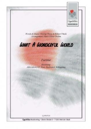 What A Wonderful World, Louis Armstrong, George Weiss, Robert Thiele, Marc-Oliver Brehm, Akkordeon-Orchester, mittelschwer, Akkordeon Noten
