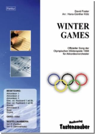 Winter Games, Hans-Günther Kölz, Akkordeon-Orchester, mittelschwer, offizielle Hymne, Olympische Winterspiele, Calgary, Konzertopener, Eröffnungsstück, Akkordeon Noten
