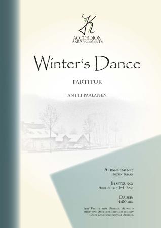 Winter's Dance, Annti Paalanen, Björn Kasan, Akkordeon-Orchester, Akkordeon-Ensemble, winterliche Bilder, mittelschwer, Akkordeon Noten, Cover