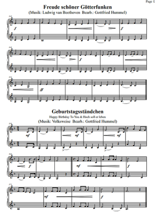 You and me and a Simple Melody, Gottfried Hummel, Spielheft, Blasmusik-Duo Melodieinstrumente in B, Klavierstimme ad lib., Duoband, Kammermusikband, Traditionals, Volksweisen, sehr leicht, Grad 1, erstes Zusammenspiel, Blasmusik Noten, Kammermusik Noten,