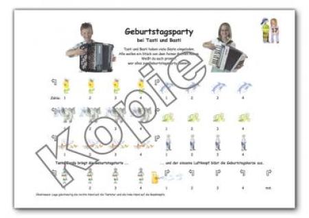 Akkordeon-Spiel mit Tasti und Basti 1, Marianne Baldauf, Schulwerk für Akkordeon, Akkordeonschule, Piano-Akkordeon, C-Griff Knopf, B-Griff Knopf, sehr leicht, Akkordeonspielen lernen, Anfänger, Akkordeon Noten