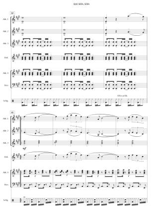 Que Sera, Sera (Whatever Will Be, Will Be), Ray Evans, Jay Livingston, Doris Day, Michael van Boxel, Akkordeon-Orchester, für kleine Besetzung geeignet, Tophit, Megahit, Filmmusik, Popsong, Partysong, leicht-mittelschwer, Akkordeon Noten, Unterhaltungsmus