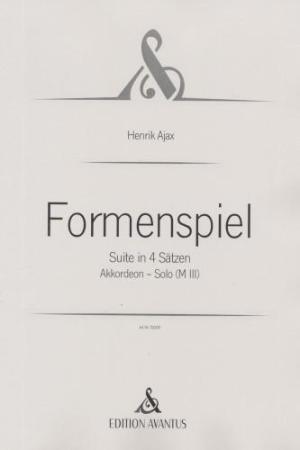 Formenspiel, Henrik Ajax, Akkordeon-Solo, Melodiebass MIII, Freebass, Originalkomposition, Originalmusik, mittelschwer, Wertungsstück, Wettbewerbsstück, Akkordeon Noten, Cover