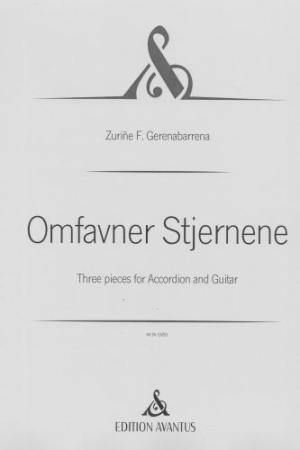 Omfavner Stjernene, Zuriñe F. Gerenabarrena, Kammermusikkomposition für Akkordeon und Gitarre, Kammermusik-Duo, Duett, sehr schwer, Originalkomposition, Originalmusik, Kammermusik Noten, Cover