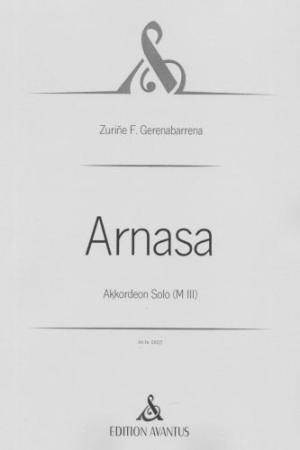 Arnasa, Zuriñe F. Gerenabarrena, Akkordeon-Solo, Melodiebass MIII, Freebass, Verschmelzung, schwer, anspruchsvoll, Originalkomposition, Originalmusik, Konzertakkordeonisten, Studentinnen, Studenten, Akkordeon Noten, Cover