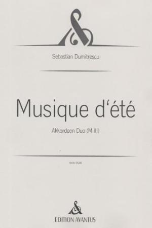 Musique d'été, Sebastian Dumitrescu, Akkordeon-Duo, Melodiebass MIII, Freebass, Duett, schwer, anspruchsvoll, Akkordeon Noten, Cover