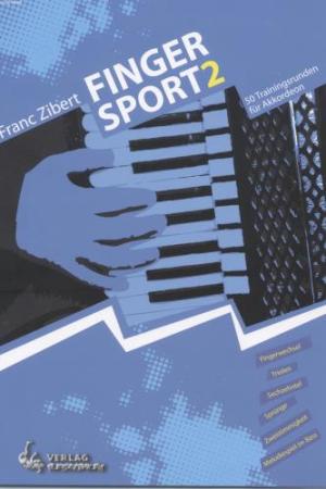 Fingersport 2, Frank Zibert, Akkordeon-Solo, Standardbass MII, Übungsheft, Training, Fingertraining, Etüden, Fingertechnik, leicht, Akkordeon Noten