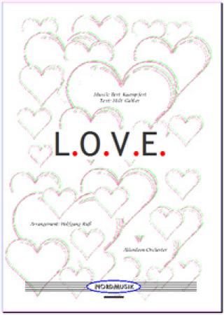 L.O.V.E., Bert Kaempfert, Wolfgang Ruß, Akkordeon-Orchester, Jazzsong, Swing, mittelschwer, Akkordeon Noten