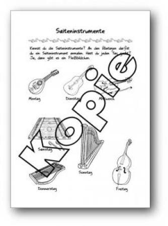 Hausaufgaben- und Übungsheft 1 "Malen", Marianne Baldauf, Bindeglied zwischen Musiklehrer und Elternhaus, Aufmunterung zum täglichen Üben, Aufschluss über Lernfortschritt, Tipps und Tricks