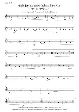 Loch Lomond, Gottfried Hummel, Akkordeon-Orchester, Air, Scottish Traditional, alte schottische Melodie, gälische Folklore, leicht-mittelschwer, Easy-Stimme, Akkordeon Noten, Probeseite