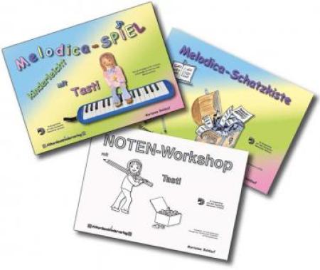 Melodica-​SPIEL kinderleicht mit Tasti - Kombi-​Ausgabe, Marianne Baldauf, Kombination aus Schulwerk, Übungsheft und Spielheft für Melodica, sehr leicht, Anfänger, Melodica Noten