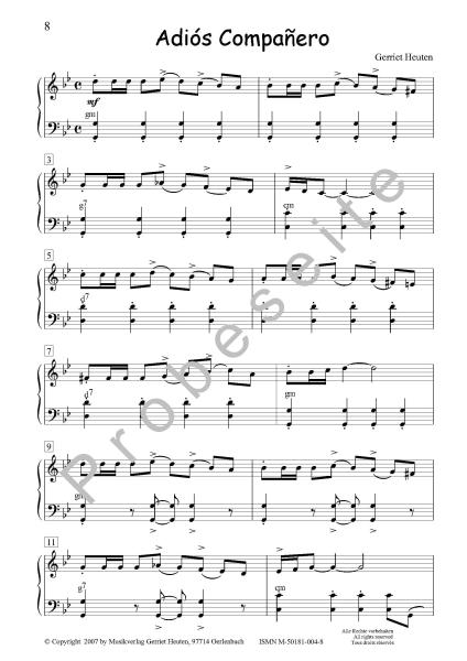 Sixpack 4, Tango Step, Gerriet Heuten, Akkordeon-Solo, Standardbass MII, Spielheft, Soloband, Bassnoten lesen lernen, leicht-mittelschwer, unterschiedliche Genres, verschiedene Stilrichtungen, alternative Spielvorschläge, Akkordeon Noten, Tango-Noten, Pro
