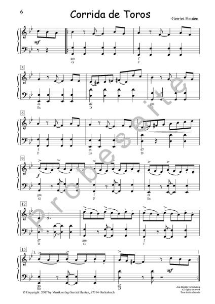 Sixmix 1, Gerriet Heuten, Akkordeon-Solo, Standardbass MII, Spielheft, Soloband, mittelschwer, unterschiedliche Genres, verschiedene Stilrichtungen, Blus & Rock, Valse Musette, Boogie Woogie, Tango, Pop, Ragtime, alternative Spielvorschläge, Akkordeon Not