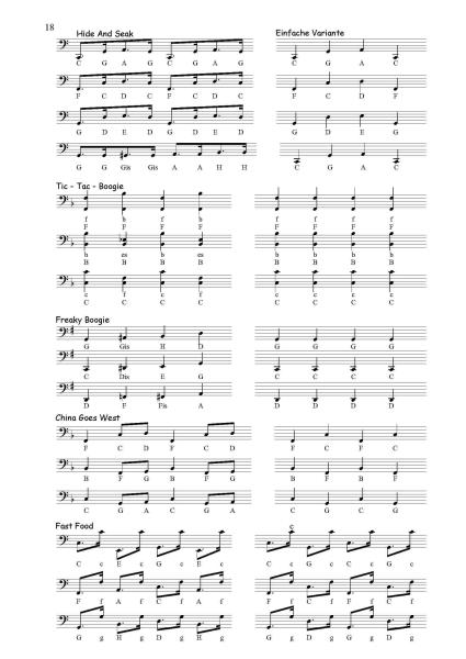 Sixpack 6, Boogie Woogie, Gerriet Heuten, Akkordeon-Solo, Standardbass MII, Spielheft, Soloband, Bassnoten lesen lernen, leicht-mittelschwer, unterschiedliche Genres, verschiedene Stilrichtungen, alternative Spielvorschläge, Akkordeon Noten, Erläuterungen