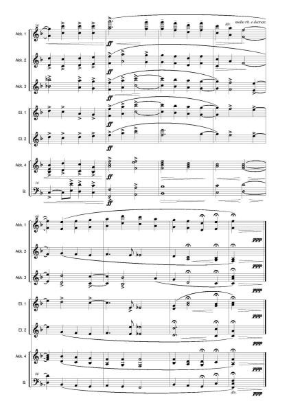Irish Tune From County Derry, A Londonderry Air, Danny Boy, Percy Aldridge Grainger, Johannes Baumann, Akkordeon-Orchester, irische Volksweise, leicht-mittelschwer, Akkordeon Noten, Notenbeispiel