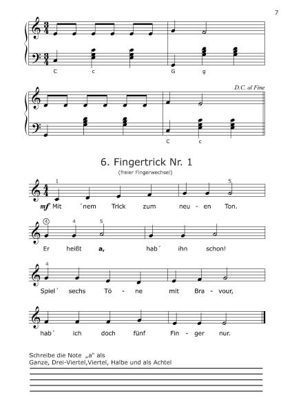 Akkordeonschule Band 2, Gerriet Heuten, Schulwerk für Akkordeon, Lehrwerk, sehr leicht, ​für Kinder, Vorschule, Grundschule, Akkordeonunterricht, Akkordeon spielen lernen, Akkordeon Noten, Beispielseite