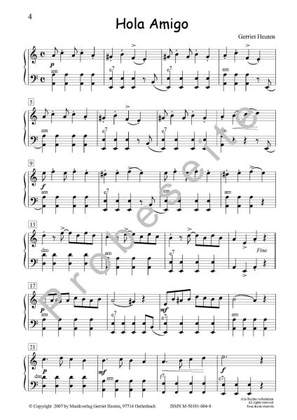 Sixpack 4, Tango Step, Gerriet Heuten, Akkordeon-Solo, Standardbass MII, Spielheft, Soloband, Bassnoten lesen lernen, leicht-mittelschwer, unterschiedliche Genres, verschiedene Stilrichtungen, alternative Spielvorschläge, Akkordeon Noten, Tango-Noten, Dem