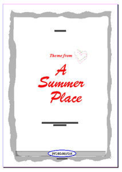 A Summer Place, Max Steiner, Wolfgang Ruß, Akkordeon-Orchester, Filmmusik, Soundtrack, Titellied, leicht, Akkordeon Noten
