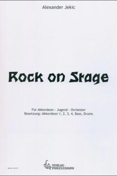 Rock on Stage, Alexander Jekic, Akkordeon-Orchester, Jugend-Orchester, Schüler-Orchester, leicht, Originalkomposition, Originalmusik, Akkordeon Noten, Cover